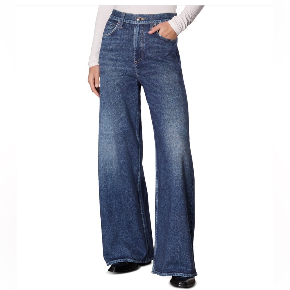 Rag & Bone Miramar Sofie High Rise Wide Leg Jeans in Grove